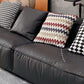 Sewn Pillow Back Settee Square Arm Sofa Couch in Black for Living Room Clearhalo 'furn' 'furn_sofas' 'Furniture' 'furniture_sofas' 'Living Room Furniture' 'Sofa' 'sofas' 4858039