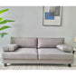 Contemporary Faux Leather/Cotton Blend Loveseat Pillow Top Arm Sofa Grey Clearhalo 'furn' 'furn_sofas' 'Furniture' 'furniture_sofas' 'Living Room Furniture' 'Sofa' 'sofas' 4858050