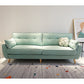 Contemporary Pillow Top Arm Sofa Loose Back Velvet Couch for Living Room 63"L x 35"W x 34"H Mint Green Clearhalo 'furn' 'furn_sofas' 'Furniture' 'furniture_sofas' 'Living Room Furniture' 'Sofa' 'sofas' 4858078