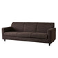 Contemporary Velvet/Linen Couch Square Arm Sofa with Loose Back Dark Coffee Linen Clearhalo 'furn' 'furn_sofas' 'Furniture' 'furniture_sofas' 'Living Room Furniture' 'Sofa' 'sofas' 4858084