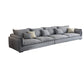 Living Room Gray Stationary Sofa Recessed Arm Standard Cushions Couch 104"L x 35"W x 27"H Clearhalo 'furn' 'furn_sofas' 'Furniture' 'furniture_sofas' 'Living Room Furniture' 'Sofa' 'sofas' 4858114