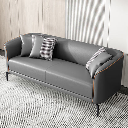 Contemporary Tuxedo Arm Sofa Tight Back Loveseat for Living Room Light Gray Clearhalo 'furn' 'furn_sofas' 'Furniture' 'furniture_sofas' 'Living Room Furniture' 'Sofa' 'sofas' 4858214