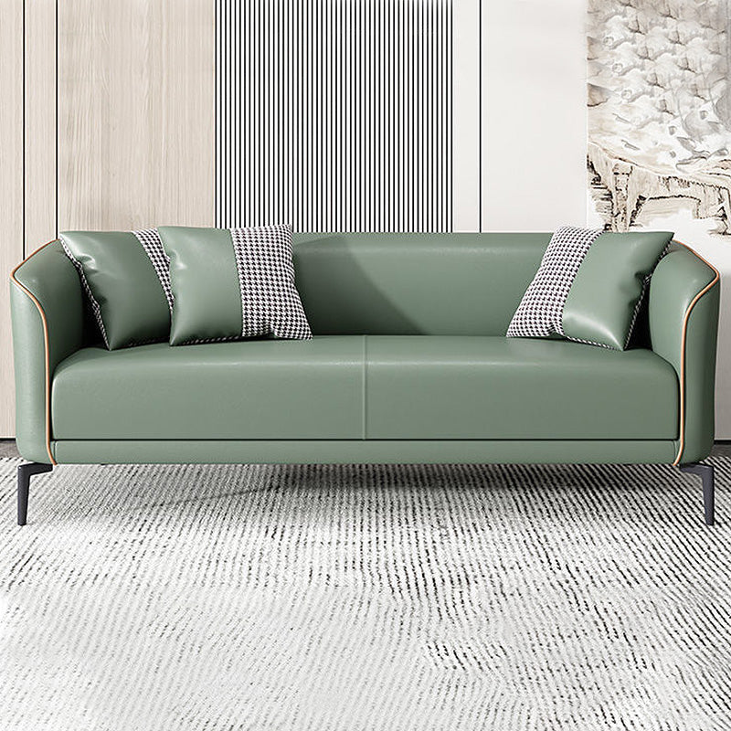 Scandinavian 25.6"H Tuxedo Arm Sofa Tight Back Settee for Living Room Olive Green Clearhalo 'furn' 'furn_sofas' 'Furniture' 'furniture_sofas' 'Living Room Furniture' 'Sofa' 'sofas' 4858251
