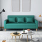 Contemporary 3-seater Sofa Square Arm Settee with Three Pillow Back Blackish Green Clearhalo 'furn' 'furn_sofas' 'Furniture' 'furniture_sofas' 'Living Room Furniture' 'Sofa' 'sofas' 4858372
