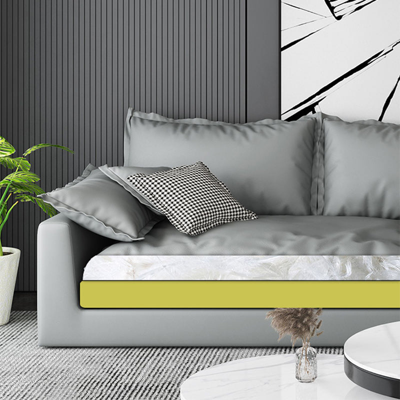 Faux Leather Living Room Sofa Square Arm Settee with Cushions Clearhalo 'furn' 'furn_sofas' 'Furniture' 'furniture_sofas' 'Living Room Furniture' 'Sofa' 'sofas' 4858385