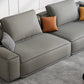 Faux Leather Living Room 3-seater Sofa Square Arm Standard Cushions Settee Clearhalo 'furn' 'furn_sofas' 'Furniture' 'furniture_sofas' 'Living Room Furniture' 'Sofa' 'sofas' 4858470