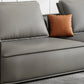Faux Leather Living Room 3-seater Sofa Square Arm Standard Cushions Settee Clearhalo 'furn' 'furn_sofas' 'Furniture' 'furniture_sofas' 'Living Room Furniture' 'Sofa' 'sofas' 4858471