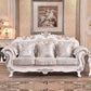 Traditional Camel Back CouchFlared Arm Settee for Three People Off-White Clearhalo 'furn' 'furn_sofas' 'Furniture' 'furniture_sofas' 'Living Room Furniture' 'Sofa' 'sofas' 4858501