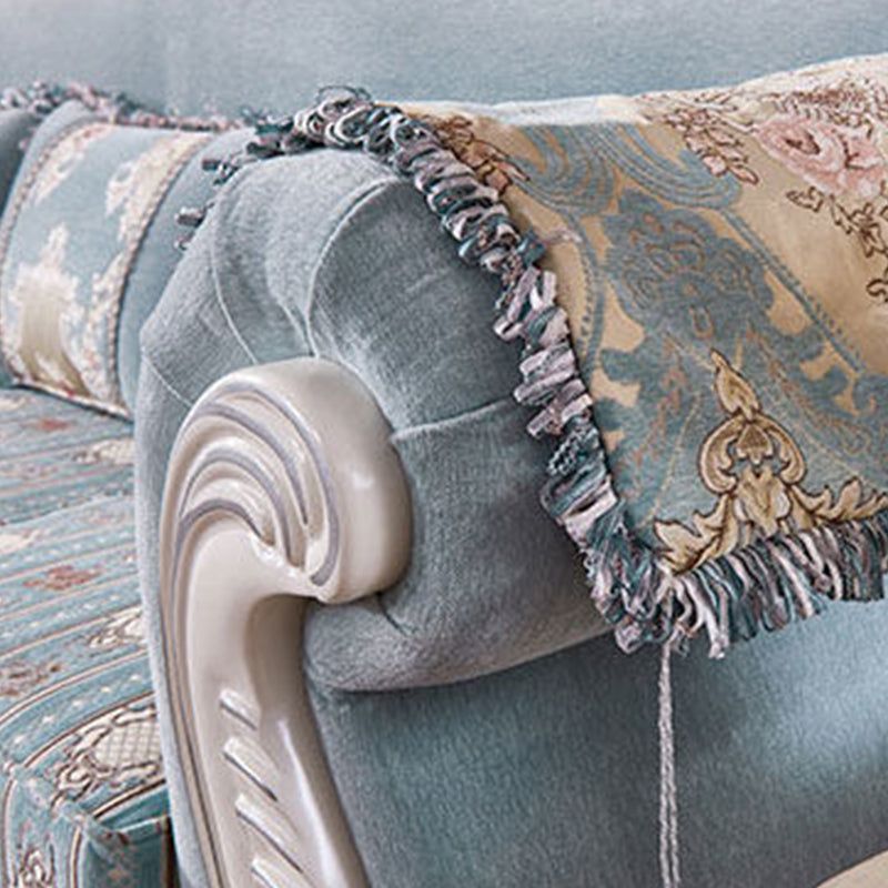 Traditional Camel Back CouchFlared Arm Settee for Three People Clearhalo 'furn' 'furn_sofas' 'Furniture' 'furniture_sofas' 'Living Room Furniture' 'Sofa' 'sofas' 4858516