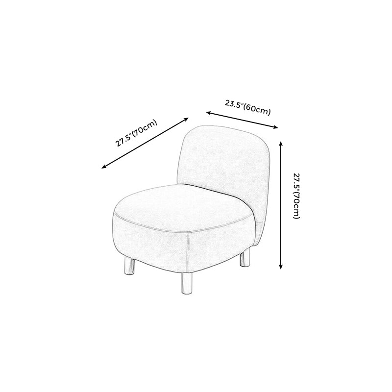 Scandinavian Faux Leather Sofa Beige/Orange/Green Loveseat for Apartment Clearhalo 'furn' 'furn_sofas' 'Furniture' 'furniture_sofas' 'Living Room Furniture' 'Sofa' 'sofas' 4858543