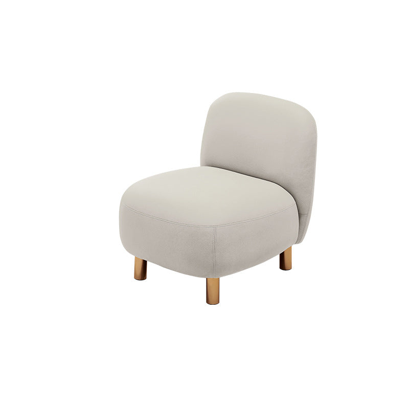 Mid-Century Modern 27.56"H Faux Leather Sofa Tight Back Settee for Living Room 24"L x 28"W x 28"H Grey Clearhalo 'furn' 'furn_sofas' 'Furniture' 'furniture_sofas' 'Living Room Furniture' 'Sofa' 'sofas' 4858660