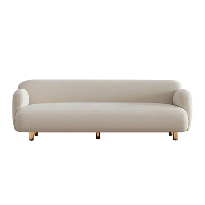 Mid-Century Modern 27.56"H Faux Leather Sofa Tight Back Settee for Living Room 83"L x 31.5"W x 28"H Grey Clearhalo 'furn' 'furn_sofas' 'Furniture' 'furniture_sofas' 'Living Room Furniture' 'Sofa' 'sofas' 4858661