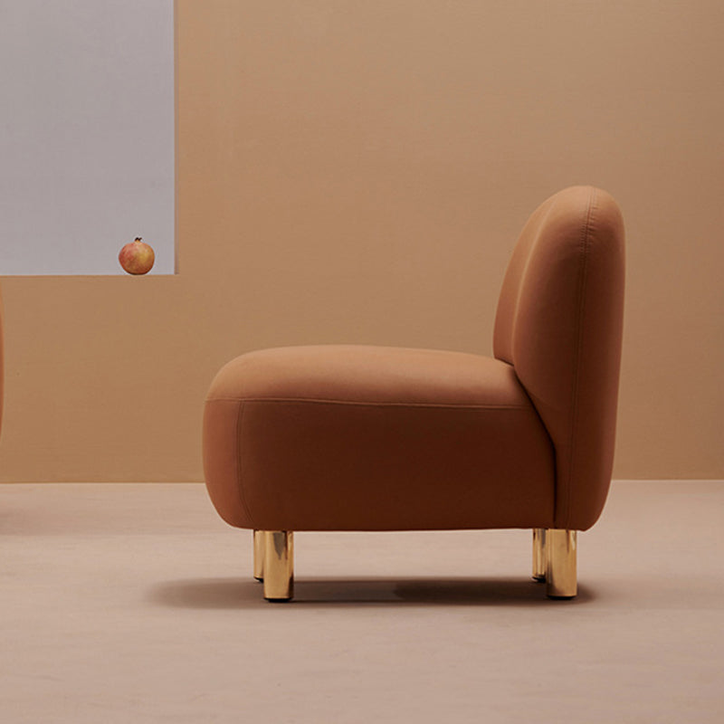 Mid-Century Modern 27.56"H Faux Leather Sofa Tight Back Settee for Living Room Clearhalo 'furn' 'furn_sofas' 'Furniture' 'furniture_sofas' 'Living Room Furniture' 'Sofa' 'sofas' 4858662