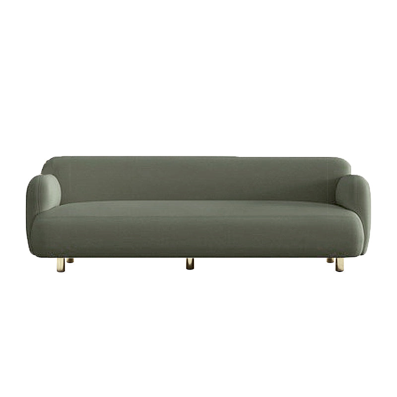 Mid-Century Modern 27.56"H Faux Leather Sofa Tight Back Settee for Living Room 83"L x 31.5"W x 28"H Green Clearhalo 'furn' 'furn_sofas' 'Furniture' 'furniture_sofas' 'Living Room Furniture' 'Sofa' 'sofas' 4858663