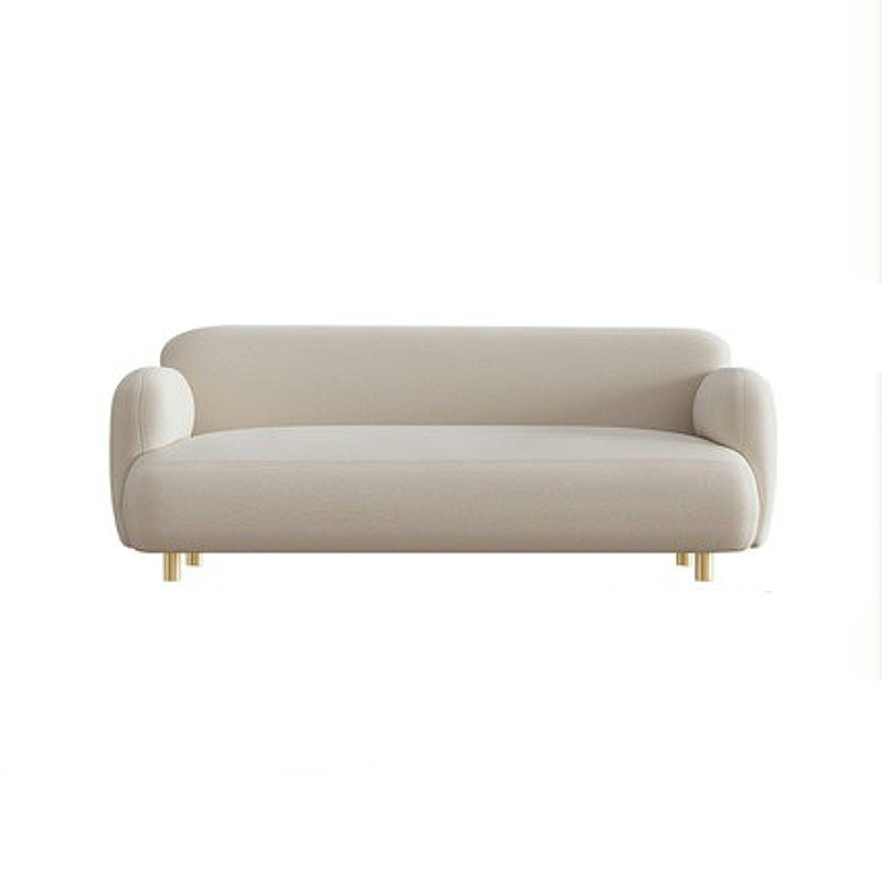 Mid-Century Modern 27.56"H Faux Leather Sofa Tight Back Settee for Living Room Clearhalo 'furn' 'furn_sofas' 'Furniture' 'furniture_sofas' 'Living Room Furniture' 'Sofa' 'sofas' 4858668