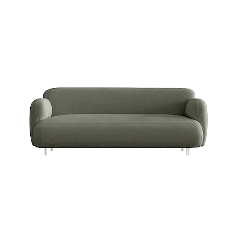 Mid-Century Modern 27.56"H Faux Leather Sofa Tight Back Settee for Living Room 63"L x 31"W x 28"H Green Clearhalo 'furn' 'furn_sofas' 'Furniture' 'furniture_sofas' 'Living Room Furniture' 'Sofa' 'sofas' 4858669