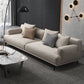 Contemporary Living Room Beige Sofa Square Arm Standard Settee 66"L x 37"W x 35"H Cotton Latex Clearhalo 'furn' 'furn_sofas' 'Furniture' 'furniture_sofas' 'Living Room Furniture' 'Sofa' 'sofas' 4858677