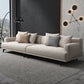 Contemporary Living Room Beige Sofa Square Arm Standard Settee 66"L x 37"W x 35"H Cotton Sponge Clearhalo 'furn' 'furn_sofas' 'Furniture' 'furniture_sofas' 'Living Room Furniture' 'Sofa' 'sofas' 4858683