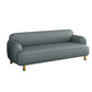 Scandinavian Recessed Arm Sofa Tight Back Settee for Living Room Grey Clearhalo 'furn' 'furn_sofas' 'Furniture' 'furniture_sofas' 'Living Room Furniture' 'Sofa' 'sofas' 4858692
