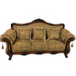 Tight and Tufted Split-Back Rolled Arm Sofa Couch for Three People Yellow-Brown Clearhalo 'furn' 'furn_sofas' 'Furniture' 'furniture_sofas' 'Living Room Furniture' 'Sofa' 'sofas' 4858754