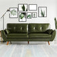 Contemporary Flared Arm Sofa Tufted Back Couch for Living Room 73"L x 33"W x 33.5"H Green Clearhalo 'furn' 'furn_sofas' 'Furniture' 'furniture_sofas' 'Living Room Furniture' 'Sofa' 'sofas' 4858783