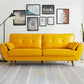 Contemporary Flared Arm Sofa Tufted Back Couch for Living Room 73"L x 33"W x 33.5"H Yellow Clearhalo 'furn' 'furn_sofas' 'Furniture' 'furniture_sofas' 'Living Room Furniture' 'Sofa' 'sofas' 4858785