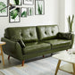 Contemporary Flared Arm Sofa Tufted Back Couch for Living Room 57"L x 33"W x 33.5"H Green Clearhalo 'furn' 'furn_sofas' 'Furniture' 'furniture_sofas' 'Living Room Furniture' 'Sofa' 'sofas' 4858786