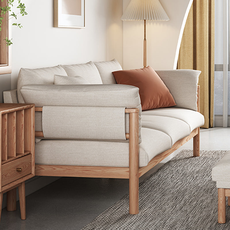 Stationary Cotton 3-seater Settee Living Room Pillow Top Arm Sofa Clearhalo 'furn' 'furn_sofas' 'Furniture' 'furniture_sofas' 'Living Room Furniture' 'Sofa' 'sofas' 4858799