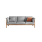 Stationary Cotton 3-seater Settee Living Room Pillow Top Arm Sofa Grey Natural Wood Clearhalo 'furn' 'furn_sofas' 'Furniture' 'furniture_sofas' 'Living Room Furniture' 'Sofa' 'sofas' 4858801