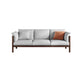 Stationary Cotton 3-seater Settee Living Room Pillow Top Arm Sofa Light Gray Walnut Clearhalo 'furn' 'furn_sofas' 'Furniture' 'furniture_sofas' 'Living Room Furniture' 'Sofa' 'sofas' 4858807