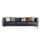 Contemporary Faux Leather Settee 25.98"H Tuxedo Arm Sofa for Four People Gray-Green Clearhalo 'furn' 'furn_sofas' 'Furniture' 'furniture_sofas' 'Living Room Furniture' 'Sofa' 'sofas' 4858895