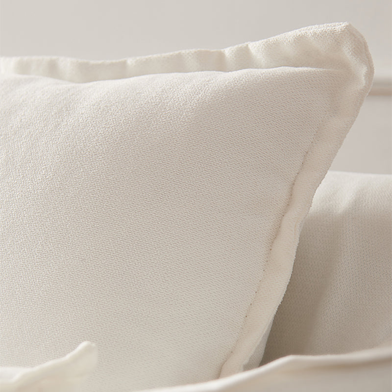 Contemporary Linen Couch Square Arm Settee with Slipcovered Pillows Clearhalo 'furn' 'furn_sofas' 'Furniture' 'furniture_sofas' 'Living Room Furniture' 'Sofa' 'sofas' 4858941