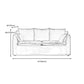 Contemporary Linen Couch Square Arm Settee with Slipcovered Pillows Clearhalo 'furn' 'furn_sofas' 'Furniture' 'furniture_sofas' 'Living Room Furniture' 'Sofa' 'sofas' 4858945