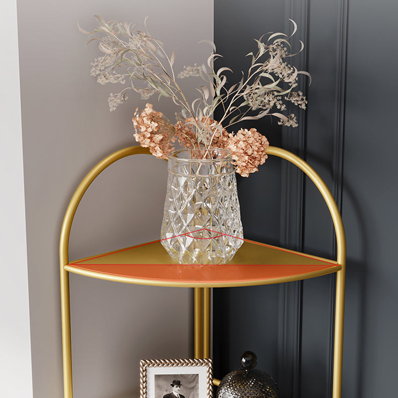 3/5-Shelf Contemporary Corner Bookshelf Iron Open Bookshelf for Living Room Clearhalo 'Bookcases' 'furn' 'furn_bookcases' 'Furniture' 'furniture_bookcases' 'Office Furniture' 4859002