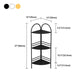 3/5-Shelf Contemporary Corner Bookshelf Iron Open Bookshelf for Living Room Clearhalo 'Bookcases' 'furn' 'furn_bookcases' 'Furniture' 'furniture_bookcases' 'Office Furniture' 4859006