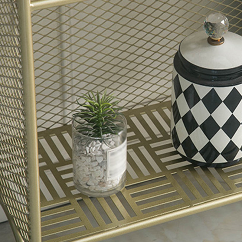 Glam Style Vertical Bookshelf Metal 3-shelf Bookcase for Home Use Clearhalo 'Bookcases' 'furn' 'furn_bookcases' 'Furniture' 'furniture_bookcases' 'Office Furniture' 4859014