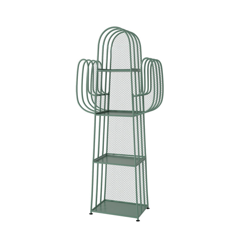 59"H Scandinavian Style Bookshelf Metal Shelf Bookcase for Home Use Green Clearhalo 'Bookcases' 'furn' 'furn_bookcases' 'Furniture' 'furniture_bookcases' 'Office Furniture' 4859022