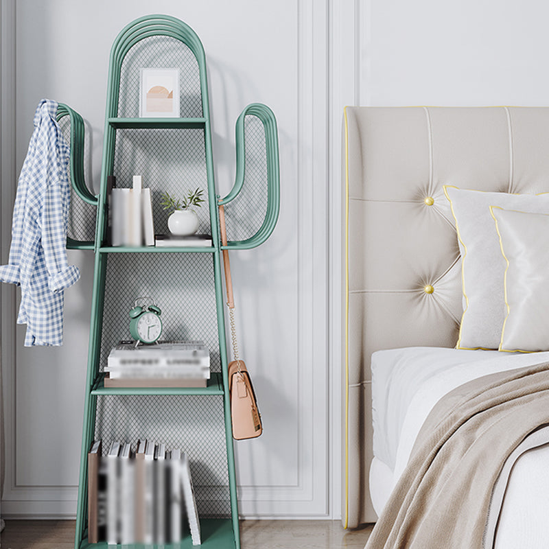 59"H Scandinavian Style Bookshelf Metal Shelf Bookcase for Home Use Clearhalo 'Bookcases' 'furn' 'furn_bookcases' 'Furniture' 'furniture_bookcases' 'Office Furniture' 4859025