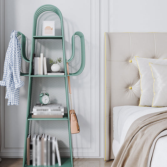 59"H Scandinavian Style Bookshelf Metal Shelf Bookcase for Home Use Clearhalo 'Bookcases' 'furn' 'furn_bookcases' 'Furniture' 'furniture_bookcases' 'Office Furniture' 4859025