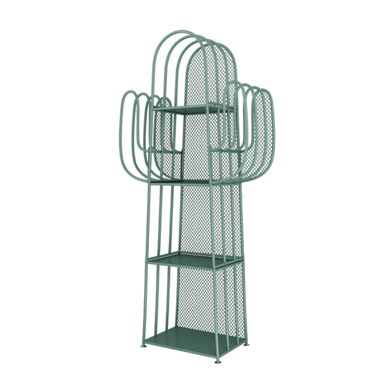 59"H Scandinavian Style Bookshelf Metal Shelf Bookcase for Home Use Clearhalo 'Bookcases' 'furn' 'furn_bookcases' 'Furniture' 'furniture_bookcases' 'Office Furniture' 4859029