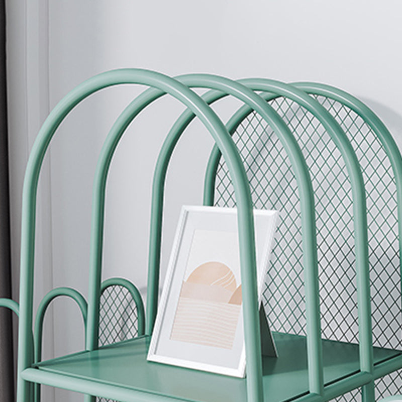 59"H Scandinavian Style Bookshelf Metal Shelf Bookcase for Home Use Clearhalo 'Bookcases' 'furn' 'furn_bookcases' 'Furniture' 'furniture_bookcases' 'Office Furniture' 4859032