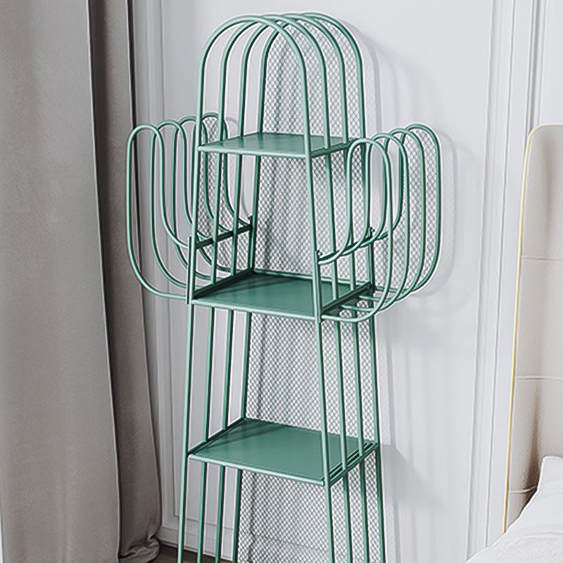 59"H Scandinavian Style Bookshelf Metal Shelf Bookcase for Home Use Clearhalo 'Bookcases' 'furn' 'furn_bookcases' 'Furniture' 'furniture_bookcases' 'Office Furniture' 4859033