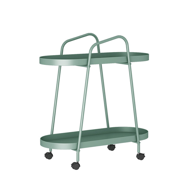 Scandinavian Iron Etagere Bookshelf with Caster Wheels,23.6"L x 11"W x 25.2"H Green Clearhalo 'Bookcases' 'furn' 'furn_bookcases' 'Furniture' 'furniture_bookcases' 'Office Furniture' 4859052