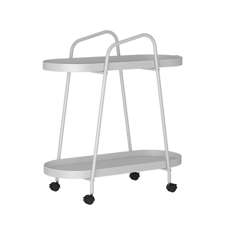 Scandinavian Iron Etagere Bookshelf with Caster Wheels,23.6"L x 11"W x 25.2"H White Clearhalo 'Bookcases' 'furn' 'furn_bookcases' 'Furniture' 'furniture_bookcases' 'Office Furniture' 4859055