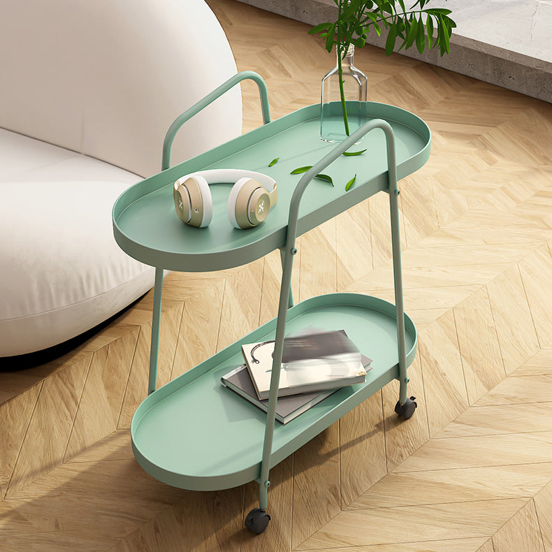 Scandinavian Iron Etagere Bookshelf with Caster Wheels,23.6"L x 11"W x 25.2"H Clearhalo 'Bookcases' 'furn' 'furn_bookcases' 'Furniture' 'furniture_bookcases' 'Office Furniture' 4859057