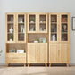 Solid Wood Scandinavian Bookcase Closed Back Bookcase with Door Clearhalo 'Bookcases' 'furn' 'furn_bookcases' 'Furniture' 'furniture_bookcases' 'Office Furniture' 4859070