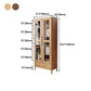 Solid Wood Scandinavian Bookcase Closed Back Bookcase with Door Clearhalo 'Bookcases' 'furn' 'furn_bookcases' 'Furniture' 'furniture_bookcases' 'Office Furniture' 4859085