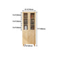 Solid Wood Scandinavian Bookcase Closed Back Bookcase with Door Clearhalo 'Bookcases' 'furn' 'furn_bookcases' 'Furniture' 'furniture_bookcases' 'Office Furniture' 4859088