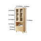 Solid Wood Scandinavian Bookcase Closed Back Bookcase with Door Clearhalo 'Bookcases' 'furn' 'furn_bookcases' 'Furniture' 'furniture_bookcases' 'Office Furniture' 4859089