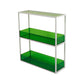 Open Scandinavian Etagere Bookshelf with White Iron Frame Acrylic Shelf Green 2 Clearhalo 'Bookcases' 'furn' 'furn_bookcases' 'Furniture' 'furniture_bookcases' 'Office Furniture' 4859097
